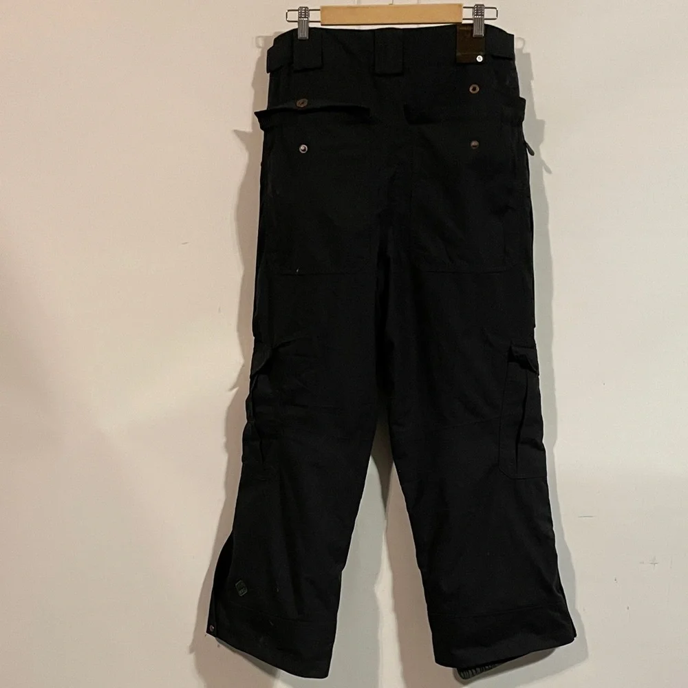 Salomon Men's Black Cargo ski snow Pants - Picture 4 of 4